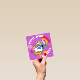 Bedankt kaart Donald Duck you are the best