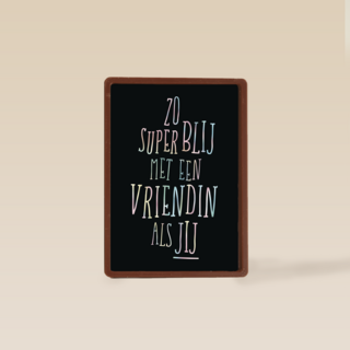 superblij met vriendin als jij