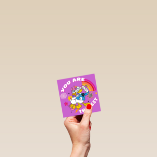 Bedankt kaart Donald Duck you are the best
