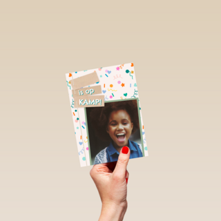 Op Kamp Fotokaart Confetti