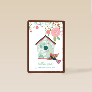 samenwonen kaart vogelhuisje