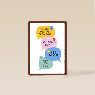 Succes met je examens text