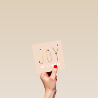 Kerstkaart Religieus Joy of the world