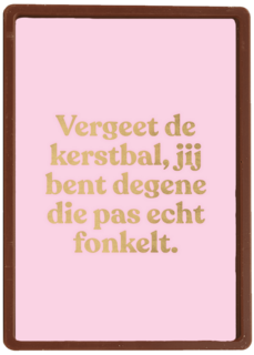 kerstkaart andc hip vergeet de kerstbal jij bent degene die fonkelt