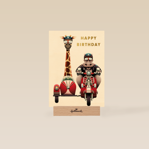 folio happy birthday from hippo and giraffe