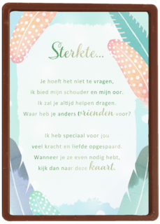 Sterktekaart Design veren More than words