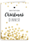 Kerstkaart invitation christmas dinner