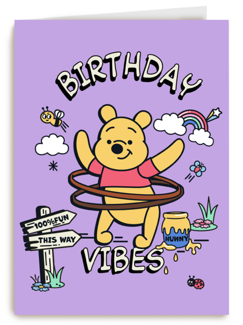Winnie de Poeh verjaardagskaart birthday vibes