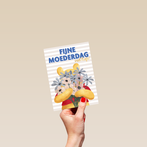 Moederdag kaart Winnie de Poeh