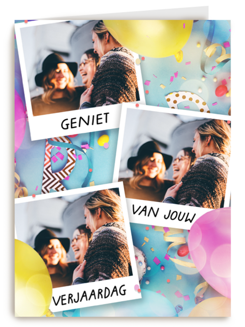 verjaardag kaart foto geniet van jouw verjaardag