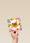 Kaart flowers by Marjolein Bastin Vlinder op bloem Blanco