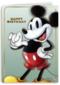Verjaardagskaart Mickey Mouse klassiek