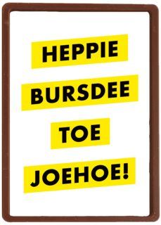 Verjaardagskaart man vrouw grappig heppie bursdee to joehoe