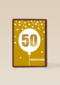 Verjaardagskaart leeftijden 50 ballon