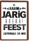 jarig hoera feest