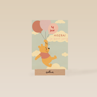 verjaardag kaart meisje winnie de poeh ballonnen
