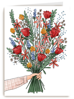 Blanco kaart bos bloemen Matia Studio powervrouw