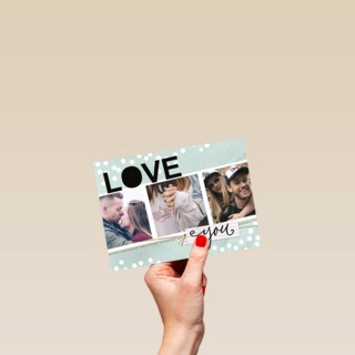 love you fotokaart 3 fotos