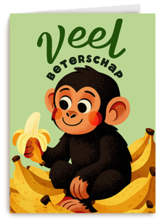 Beterschap Aap Met Bananen