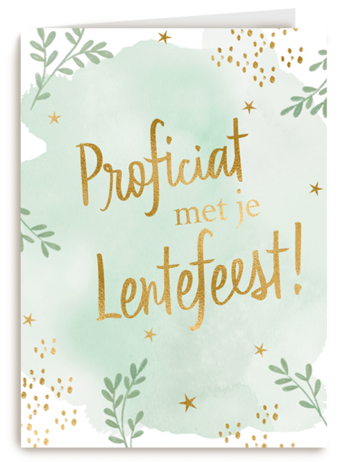 Proficiat met je lentefeest planten