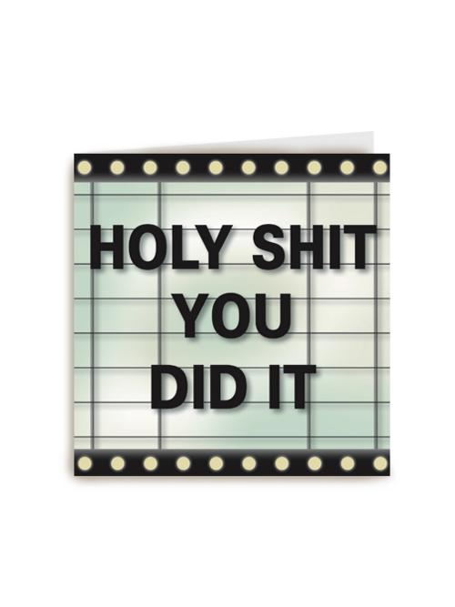 lightbox kaart holy shit you did it