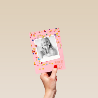 hieperdepiep met confetti