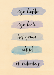 vaderdag kaart herinnering