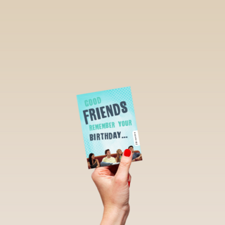 Friends verjaardag te laat