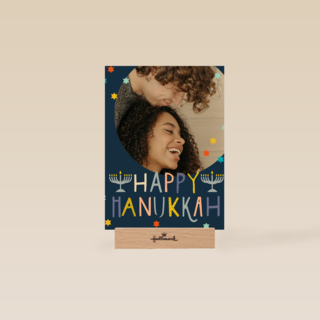 Happy Hanukkah fotokaart