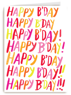colourfull happy bday