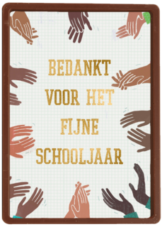 heel veel applaus voor het fijne schooljaar