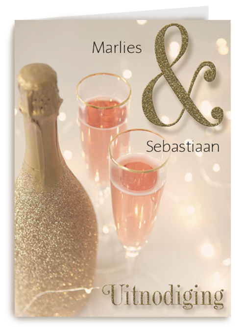 champagne uitnodiging