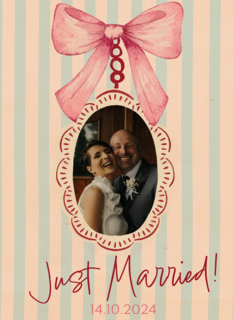 Just Married Fotokaart Strik