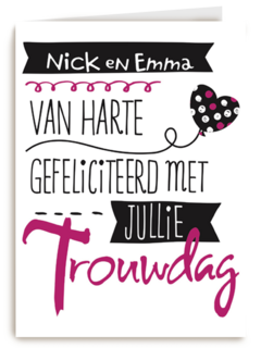 huwelijksjubileum van harte gefeliciteerd