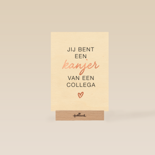 Bedankt kaart thuiswerken jij bent een kanjer van een collega