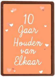 10 Jaar houden van elkaar