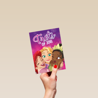 Complimentkaart trots op jou Disney princessen