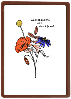 Bedankt bloemen dankjewel