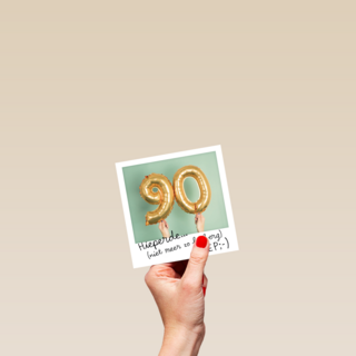 polaroid 90 jaar oud geworden
