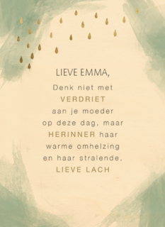 herinner je moeders warme omhelzing kaart