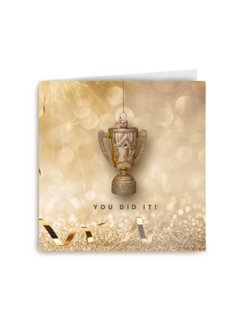 Vondels felicitatie kaart You did it
