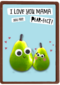 moederdag kaart mama you are pear fect