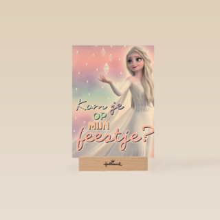 Frozen uitnodiging kom je op mijn feestje