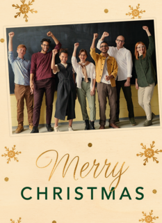 kerstkaart fotokaart sterren merry christmas