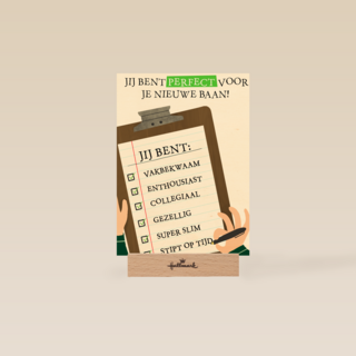 nieuwe baan kaart perfect voor je nieuwe baan