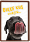 Beterschapskaart Lieve hond Dikke kus voor jou