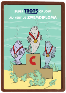 Zwemdiploma C kaart trots op jou