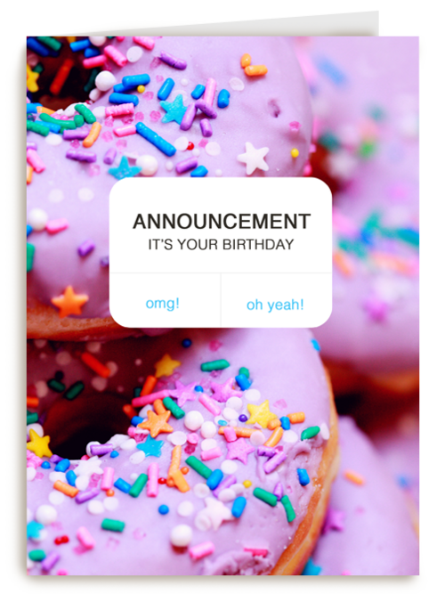 verjaardag kaart hip it is your birthday poll