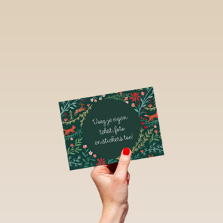 Kerstmis Bloemen En Vos