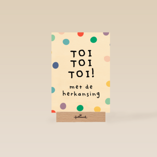 Gezakt kaart toi toi toi met de herkansing
